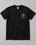 Old-Head Crowned Lion Left-Chest T-Shirt